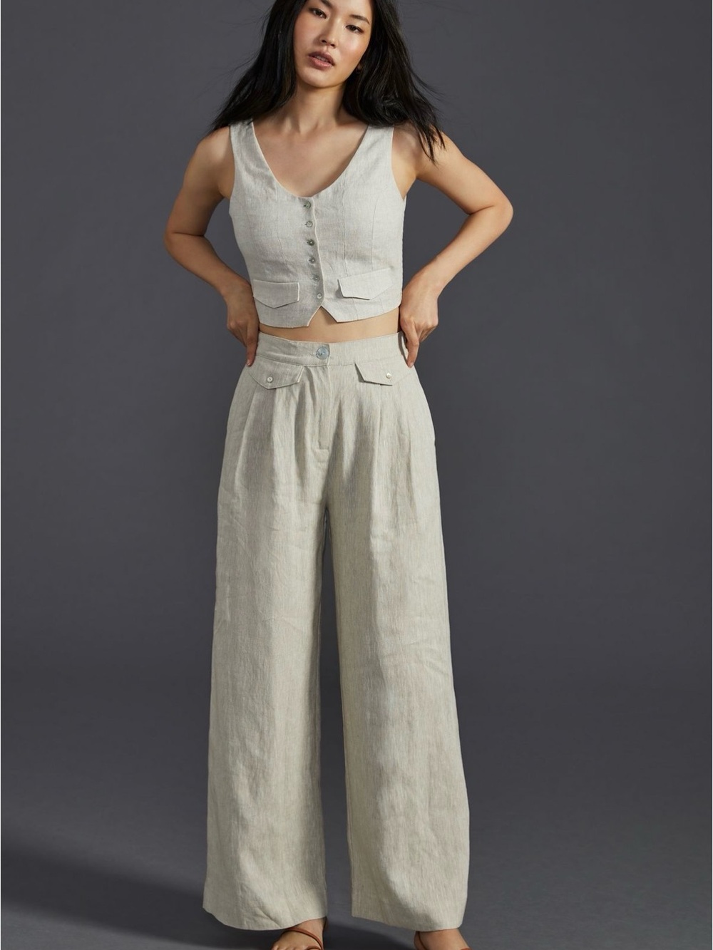 SOVERE Instance Linen Pants SIZE: XS